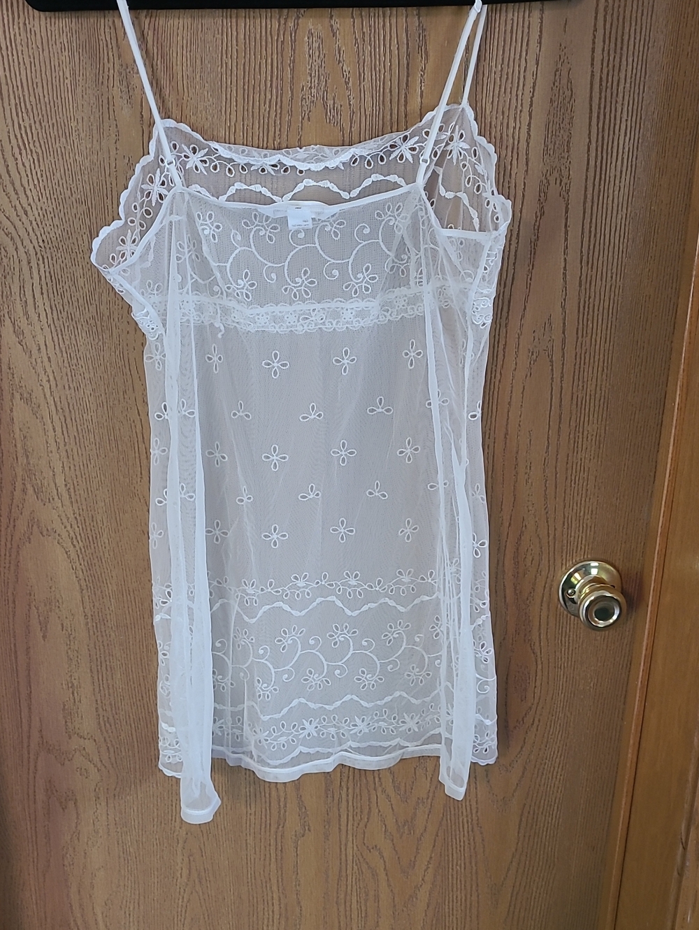 Lace and Ebroidered Chemise - Picture 4 of 5
